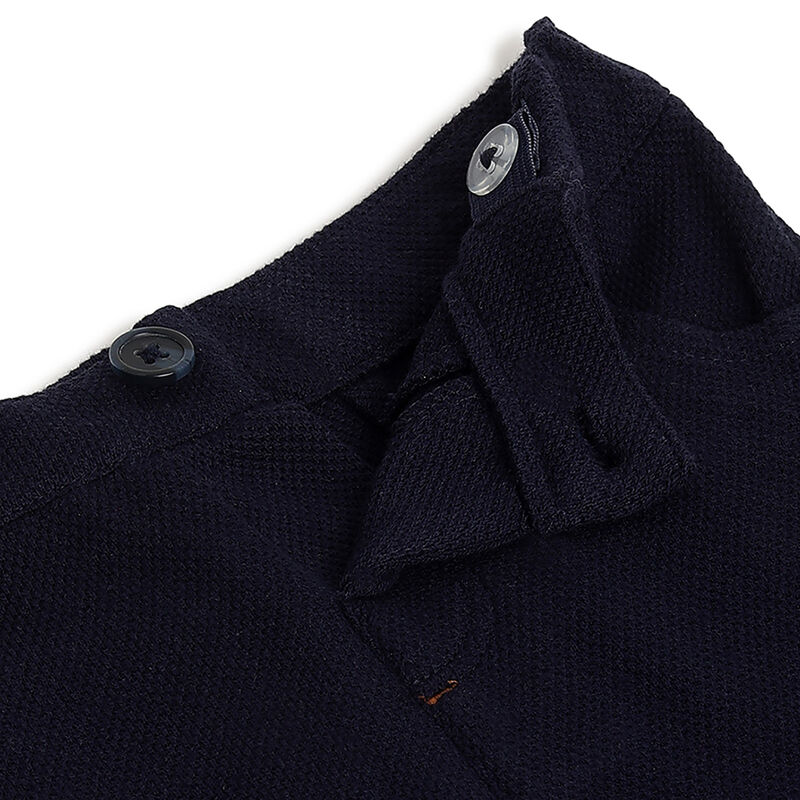 Boys Dark Blue Solid Trouser image number 2